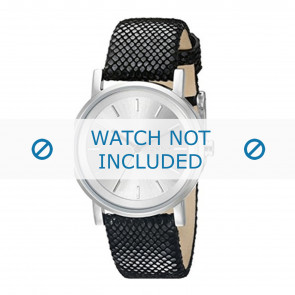 Horlogeband DKNY NY2435 Leder Zwart 18mm