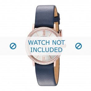 Horlogeband DKNY NY2553 Leder Blauw 14mm