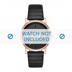 Horlogeband DKNY NY2633 Leder Zwart 18mm