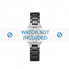 DKNY horlogeband NY4980 Keramiek Zwart 8mm