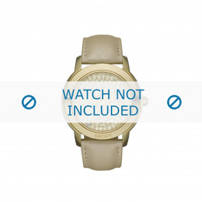 DKNY horlogeband NY8435 Leder Bruin 20mm 