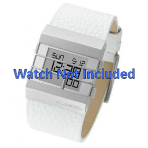Horlogeband Diesel DZ7087 Leder Wit 36mm