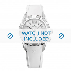 Edox horlogeband 62005 Silicoon Wit