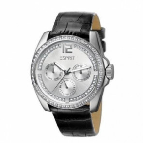Esprit horlogeband ES100882007U Leder Zwart 21mm