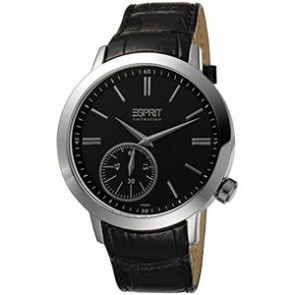 Horlogeband Esprit ES101002B Croco leder Zwart 22mm