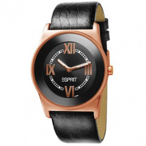 Horlogeband Esprit ES101071003 Leder Zwart 24mm