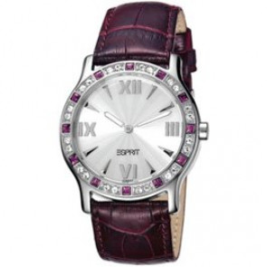 Horlogeband Esprit ES102802002 Croco leder Paars 20mm