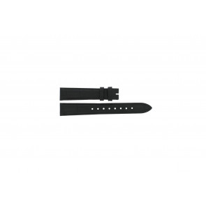 Esprit horlogeband ES-102942005 Leder Zwart 16mm + zwart stiksel