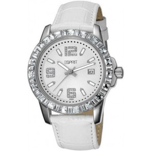 Horlogeband Esprit ES102972001 Croco leder Wit 19mm