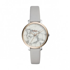 Horlogeband Fossil ES4377 Leder Grijs 14mm