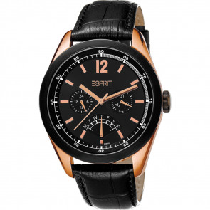 Horlogeband Esprit ES102831-004 Leder Zwart 22mm