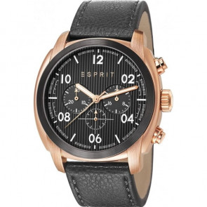 Horlogeband Esprit ES107551004 Leder Zwart 24mm