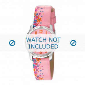 Esprit horlogeband ES103524 / ES103524-40RZ Leder Roze