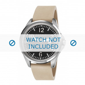 Horlogeband Esprit ES107601001-40L Leder Beige 22mm