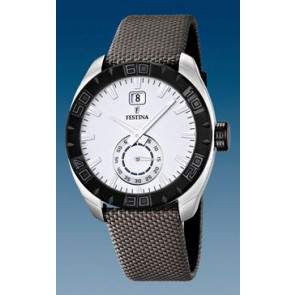 Festina horlogeband F16674-1 Leder Grijs