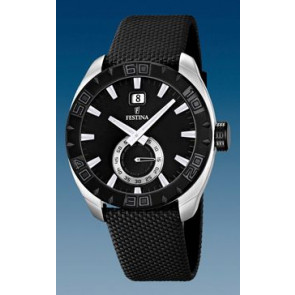 Festina horlogeband F16674-4 Leder Zwart