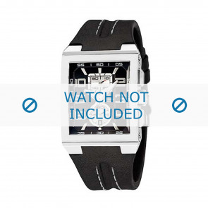 Horlogeband Festina F16184-4 / F16184-8 Leder Zwart 18mm