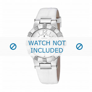 Horlogeband Festina F16734-1 / F16735-1 Leder Wit 20mm