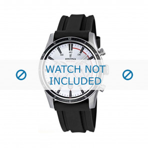 Horlogeband Festina F16874.F / F16574-4 / F16874 Rubber Zwart 24mm