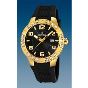 Horlogeband Festina F16582.4 Rubber Zwart