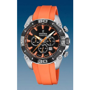 Horlogeband Festina F20544.5 Rubber Oranje