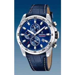 Horlogeband Festina F20692.2 Leder Blauw