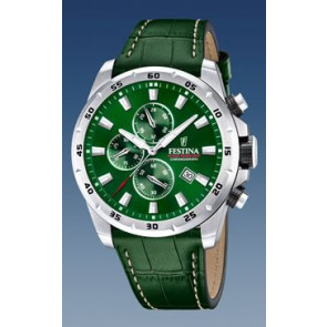 Horlogeband Festina F20692.3 Leder Groen