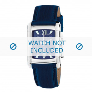 Festina horlogeband F16101-3 Leder Blauw + blauw stiksel