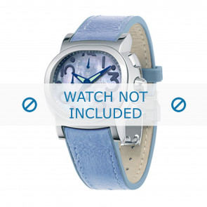 Festina horlogeband F16125.2 Leder Blauw 23mm + blauw stiksel