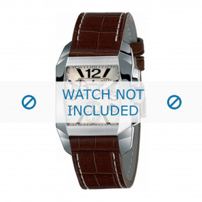 Horlogeband Festina F16135-B Leder Donkerbruin 21mm
