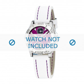 Horlogeband Festina F16244-5 Leder Wit 17mm
