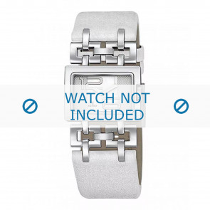 Horlogeband Festina F16303-1 Leder Wit 26mm