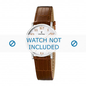 Festina horlogeband F16477-2 Croco leder Cognac 16mm + bruin stiksel