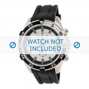 Horlogeband Festina F16838 / F16604 / F16604-1 / F16604-2 / F16604-5 / F16604-6 Rubber Zwart 22mm