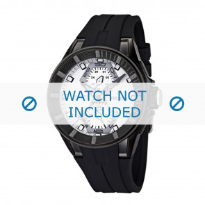 Horlogeband Festina F16612-1 / F16611-1 / F16612-3 / F16612-4 Rubber Zwart 17mm