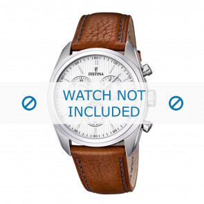 Horlogeband Festina F16779-1 Leder Cognac 24mm