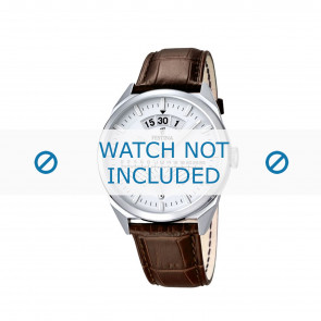 Festina horlogeband F16873-1 Croco leder Bruin 22mm + bruin stiksel