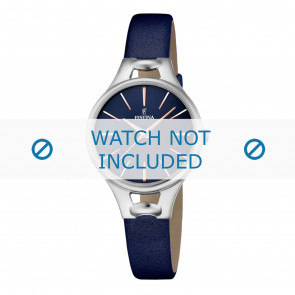 Horlogeband Festina F16954-2 Leder Blauw 10mm
