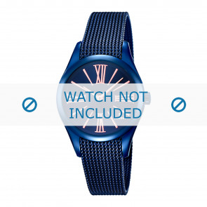 Festina horlogeband F16963-1 Staal Blauw 16mm