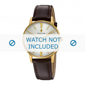 Horlogeband Festina F20249-1 Leder Bruin 18mm