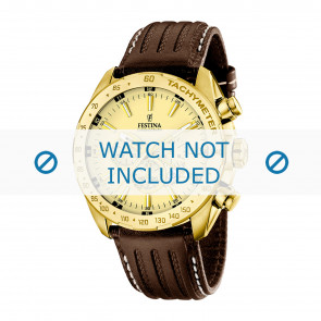 Horlogeband Festina F16879-2 / F16879-3 Leder Bruin 24mm