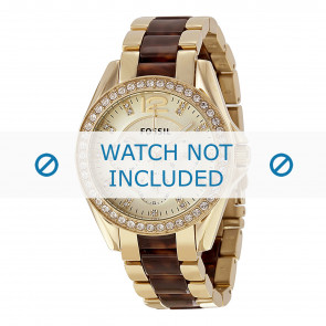 Horlogeband Fossil ES3343 Staal Multicolor 18mm