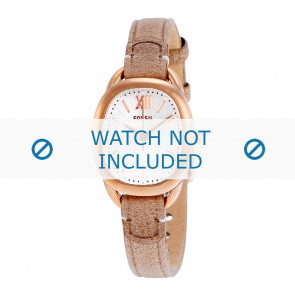 Horlogeband Fossil ES3514 Leder Beige 10mm