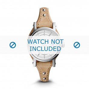 Horlogeband Fossil ES3908 / Boyfriend Onderliggend Leder Beige 14mm