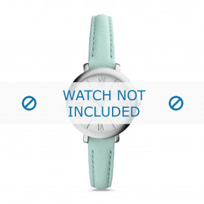 Horlogeband Fossil ES3936 Leder Lichtblauw 10mm