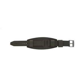 Fossil horlogeband JR1418 Leder Grijs 20mm + standaard stiksel