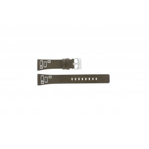 Fossil horlogeband JR-9519 Leder Bruin 20mm