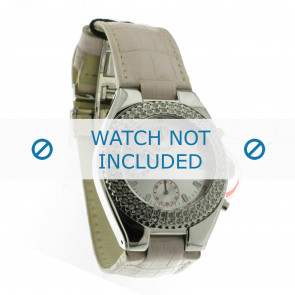 Guess horlogeband 15059L6 Leder Beige + standaard stiksel