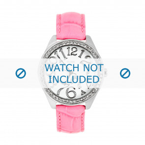 Guess horlogeband W11130L1 Leder Roze 22mm + standaard stiksel