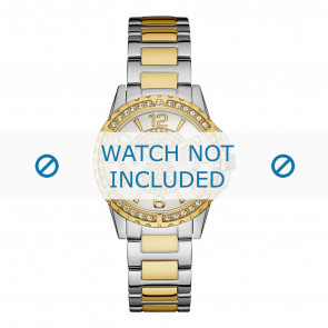 Guess horlogeband W0705L4 Sassy Staal Bi-Color 18mm